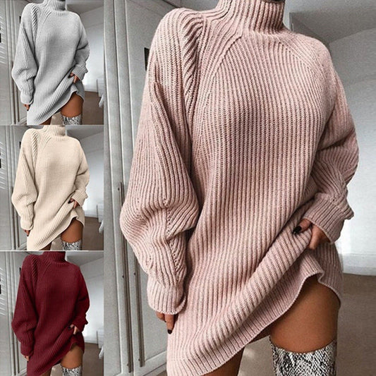 Vestido de Malha Turtleneck Soft Touch - Coleção Inverno Lumiar